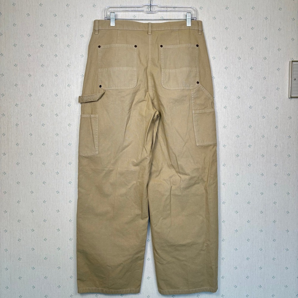 J Crew Slant Pocket Hammer Loop Painter Pants 29 Khaki Utility Minimal Neutral - Picture 10 of 16